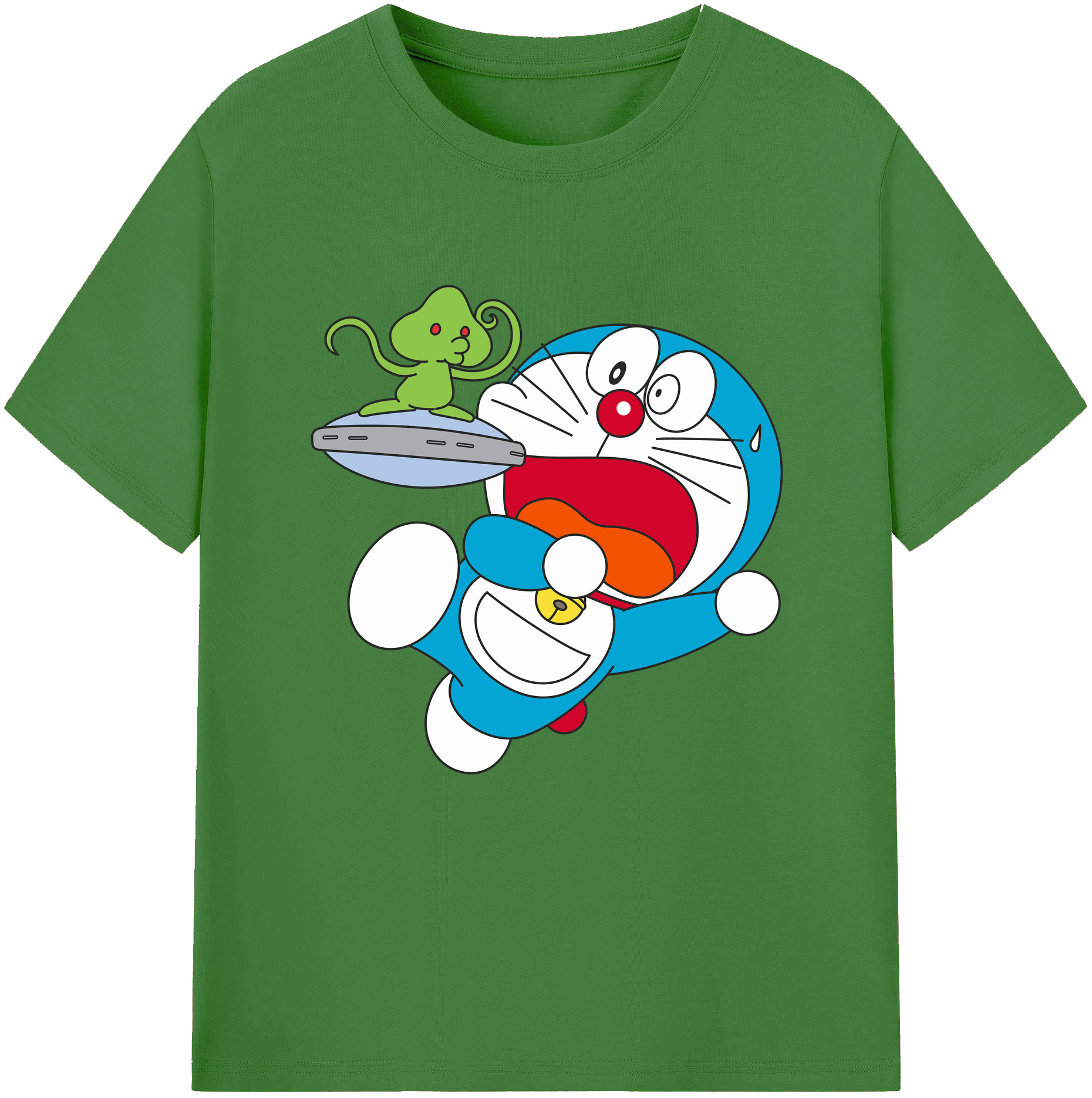 （画像用） ドラえもん Doraemon レディースカジュアルプリントTシャツ（綿100％）